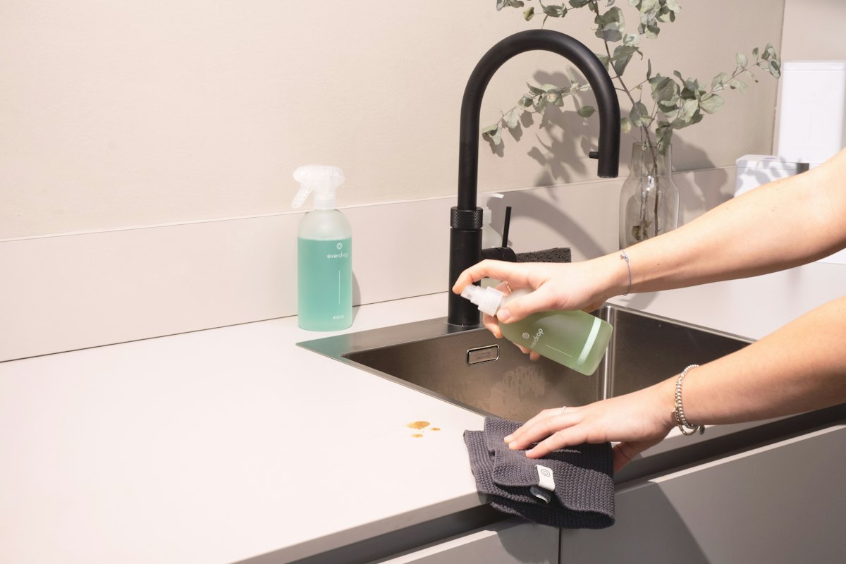 Kitchen sink & counters: regular house cleaning in Frederick, MD